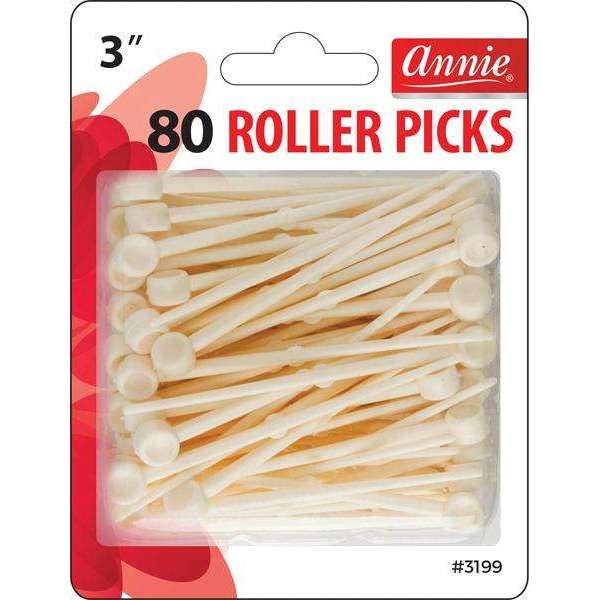Annie Plastic Roller Picks 3In 80Ct image 0