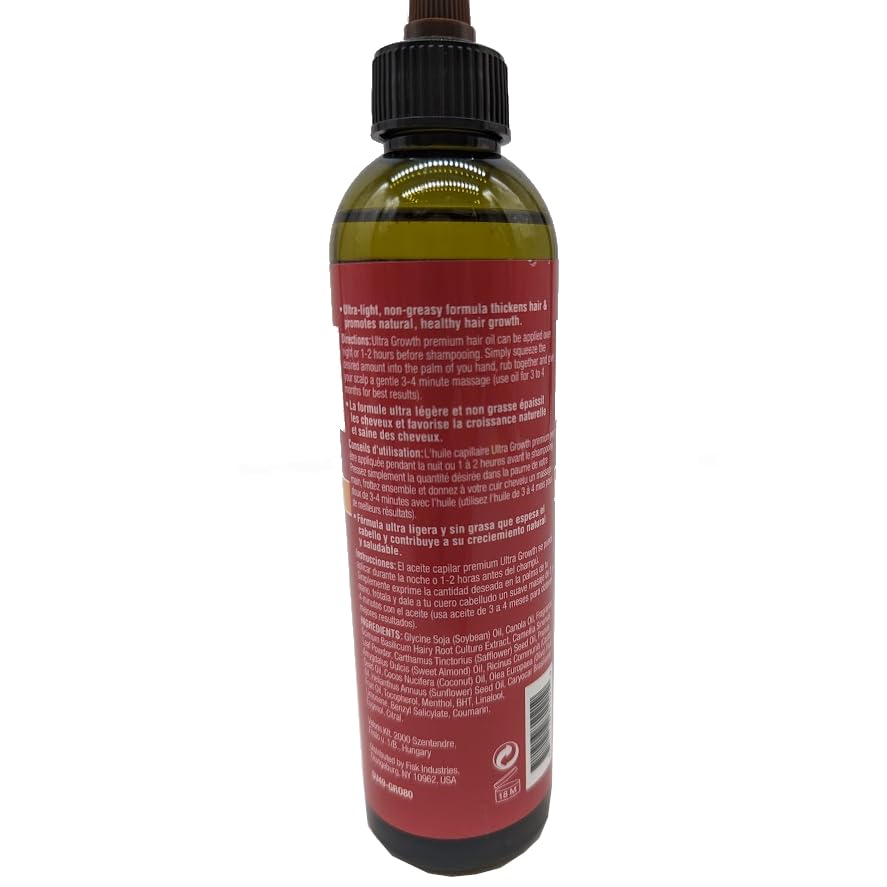 DIFEEL ULTRA GROWTH BASIL & CASTOR HAIR GROWTH OIL 8 OZ. image 1