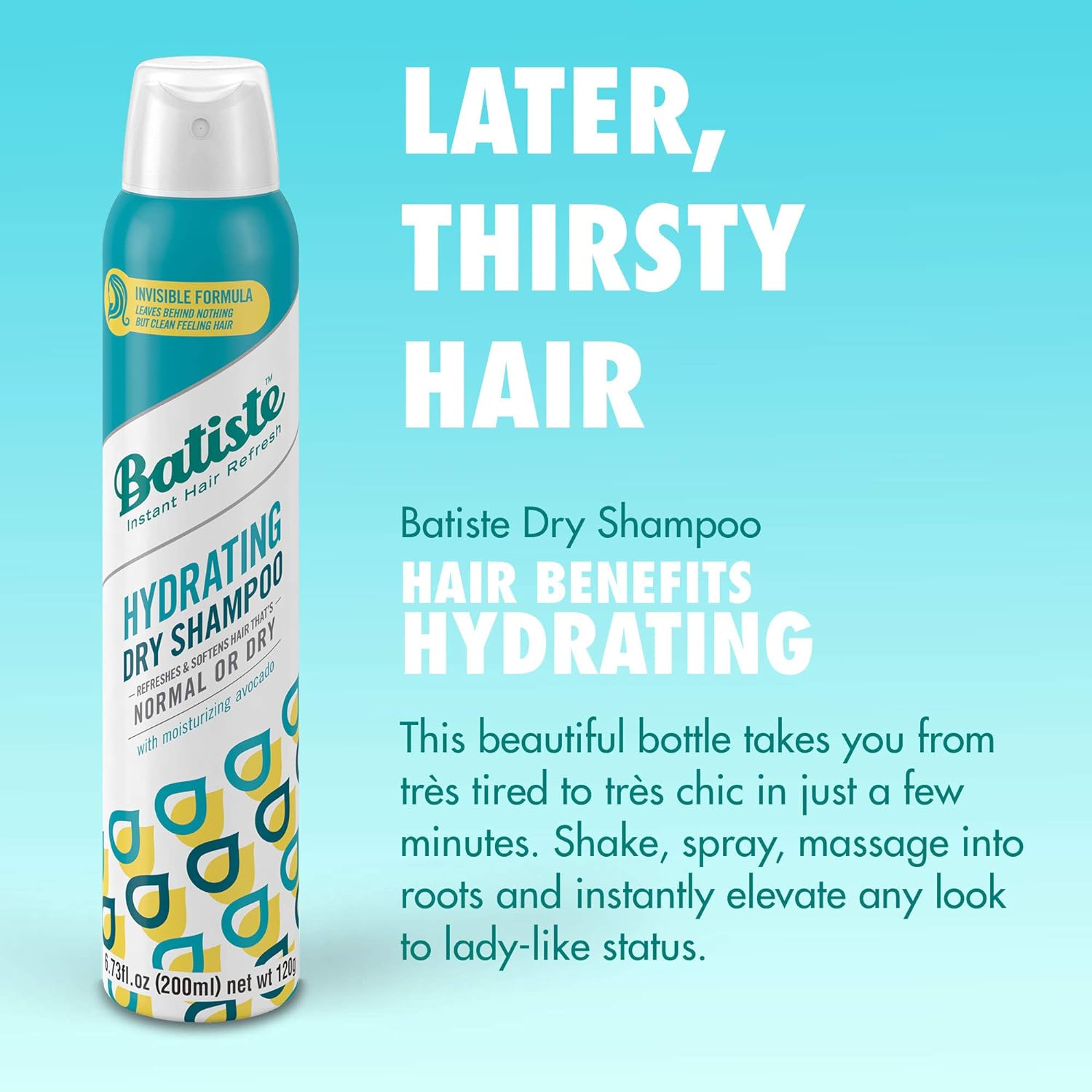 Batiste Dry Shampoo, Hydrating, 6.73 fl. oz. image 1