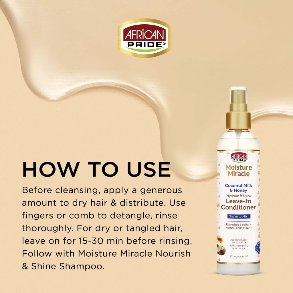 COCONUT MILK & HONEY LEAVE-IN CONDITIONER, 8FL OZ image 2
