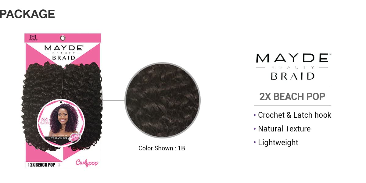 Mayde Beauty Crochet Braids 2X Beach Pop (Pack of 1, 1) image 2
