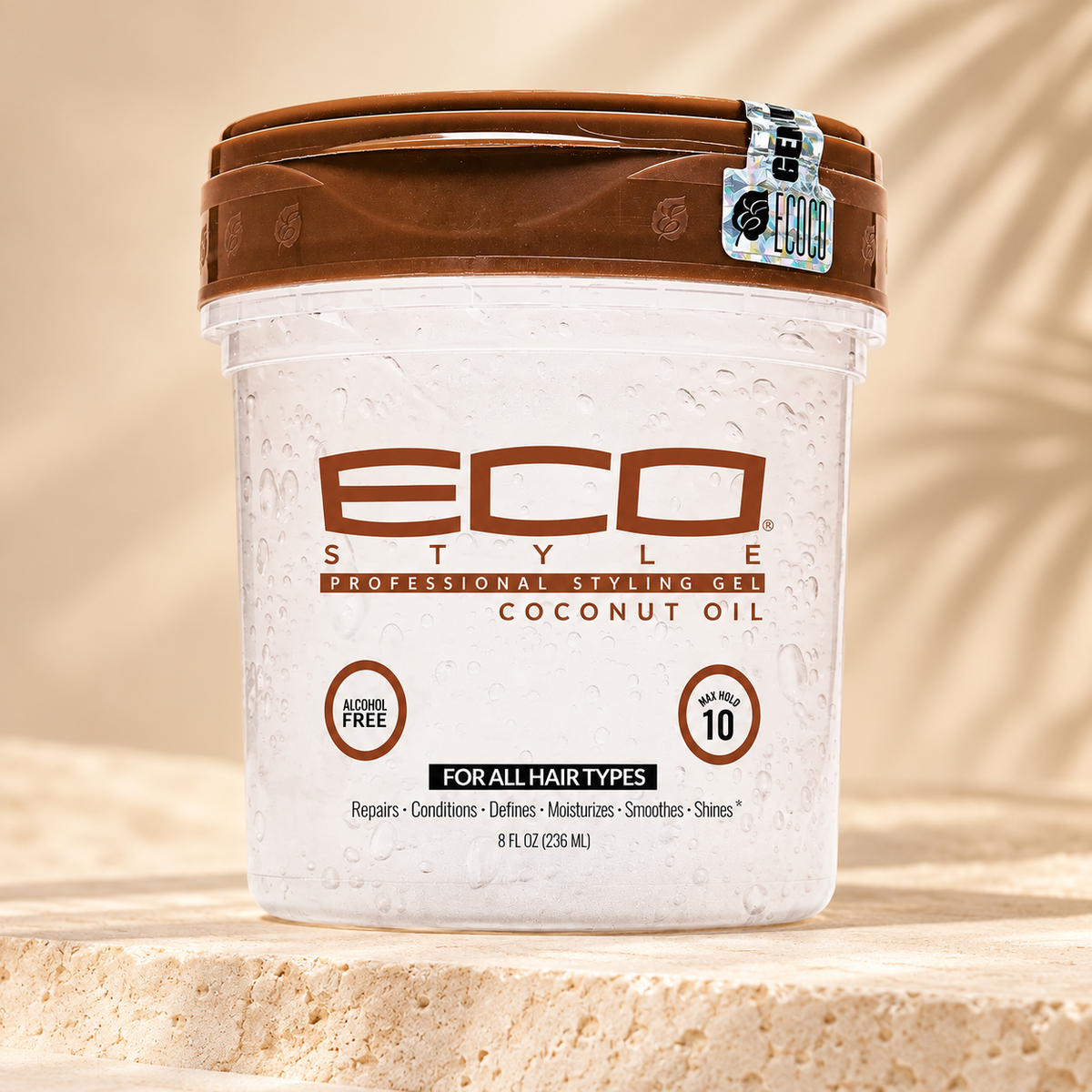Eco Style Coconut Oil Styling Hair Gel, 236 mL