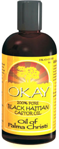 Okay 100% Pure Black Haitian Castor Oil, OIL OF PALMA CHRISTI ,4 oz,118ML image 0