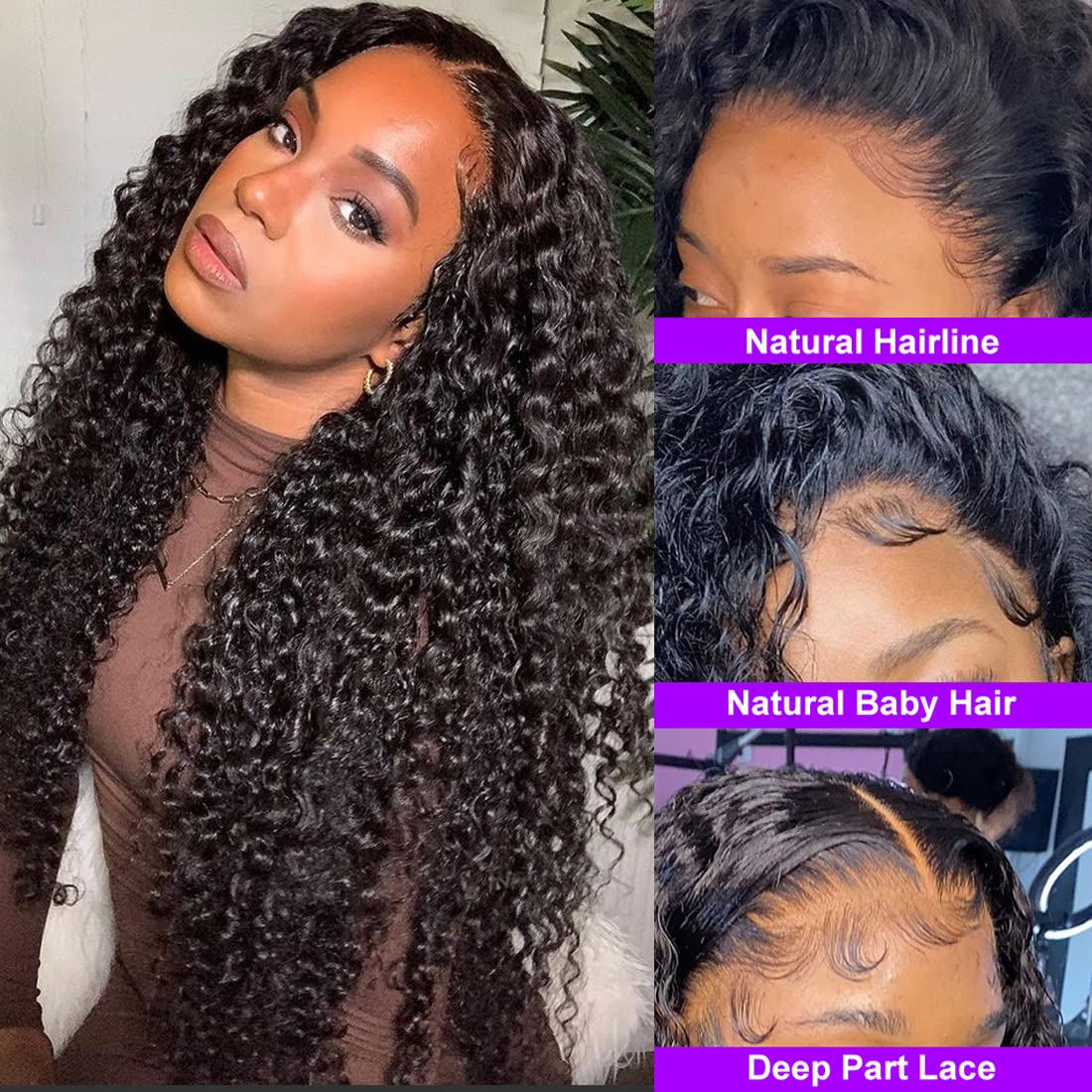 Brazilian Natural Hair Lace Fro image 3
