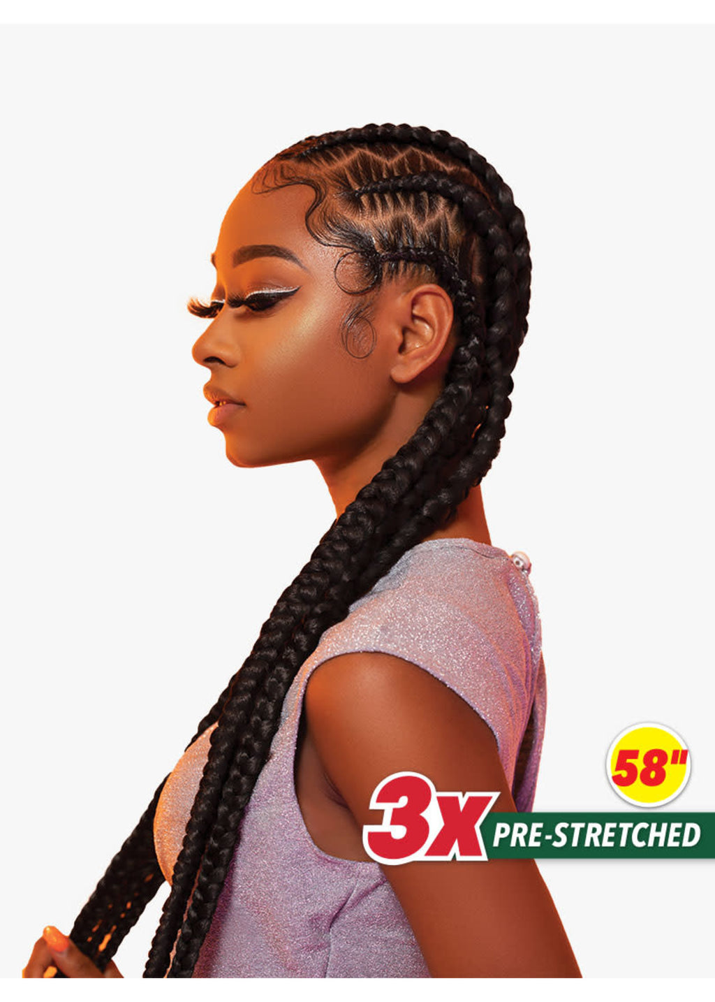 3x X-pression Pre-Stretched Braid 58" image 2