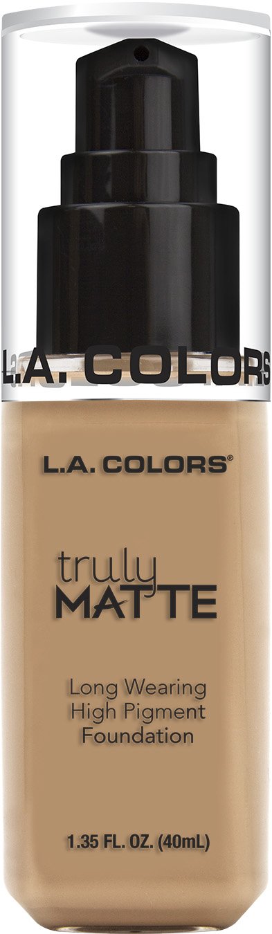 L.A. COLORS Truly Matte Foundation, Soft Beige, 1.35 Fl. Oz. image 0