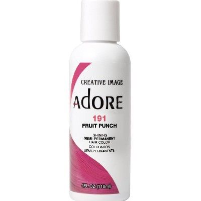 Adore Semi-Permanent Hair color 191 Fruit Punch, 4 oz image 0