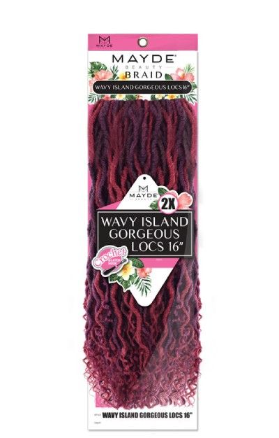Wavy Island Gorgeous Locs 16" 4 - 2X Crochet hair image 2