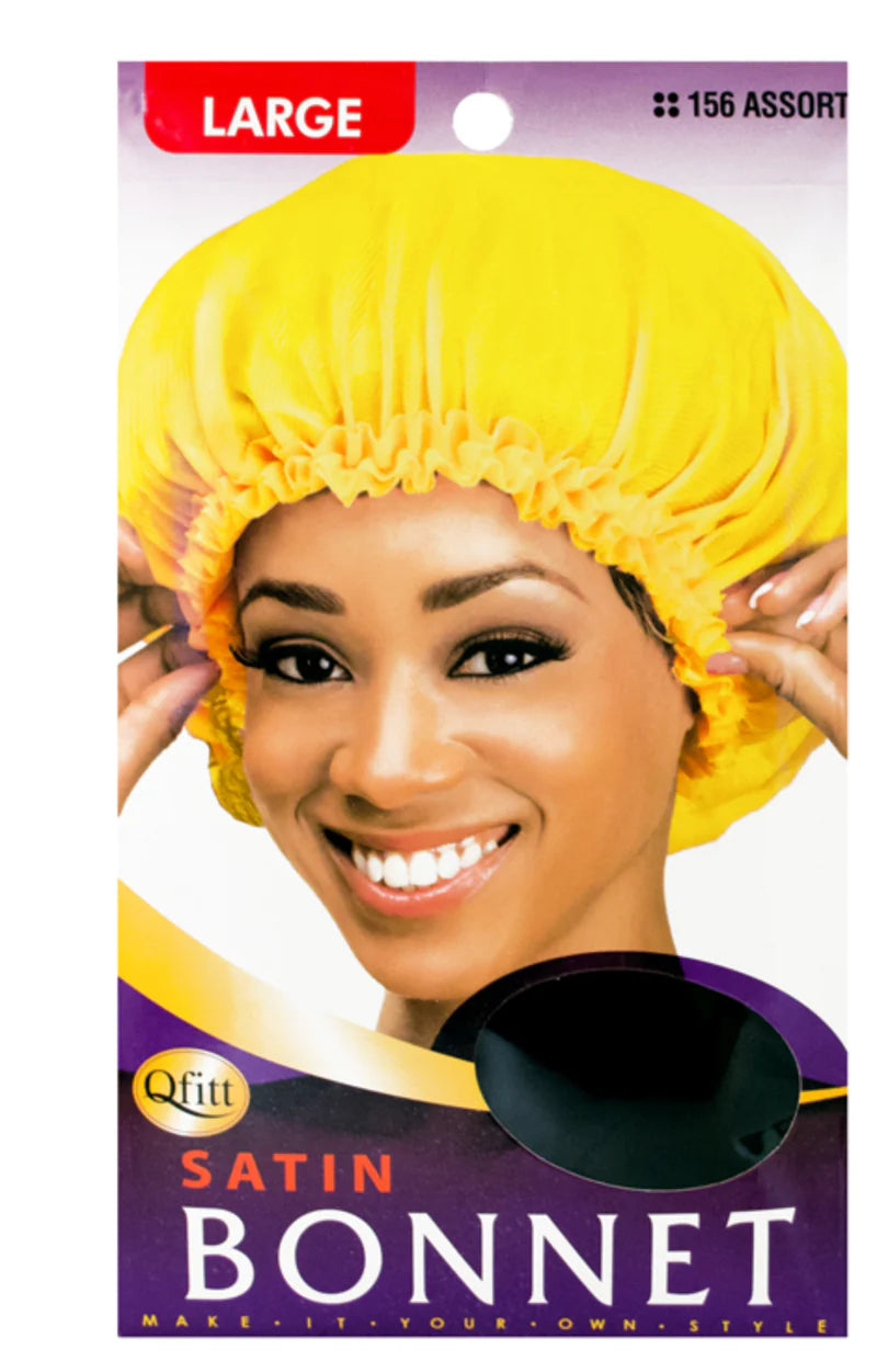 QFITT SATIN BONNET 156 ASSORT LARGE image 0