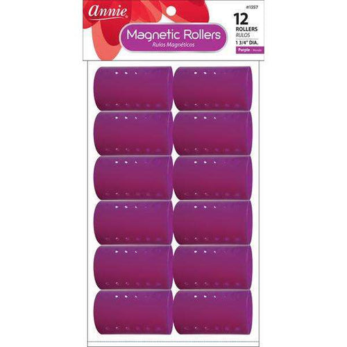 Annie Magnetic Rollers 1 3/4In 12Ct Purple image 0