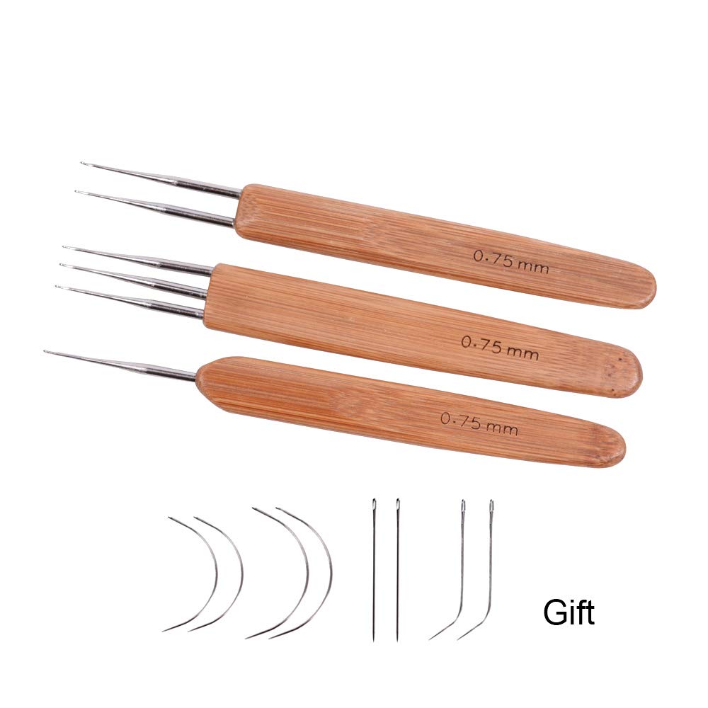 3pcs/Set Dreadlock Crochet Hook for Hair Dreadlock Needle Tool image 1