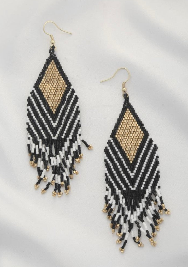 Black Gold Earrings image 1