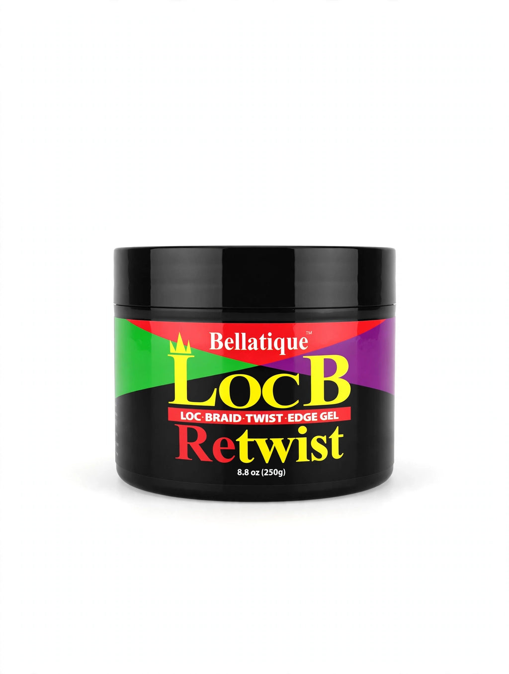 Bellatique LocB Retwist Loc Braid Twist Edge Gel Maximum Hold 8.8oz