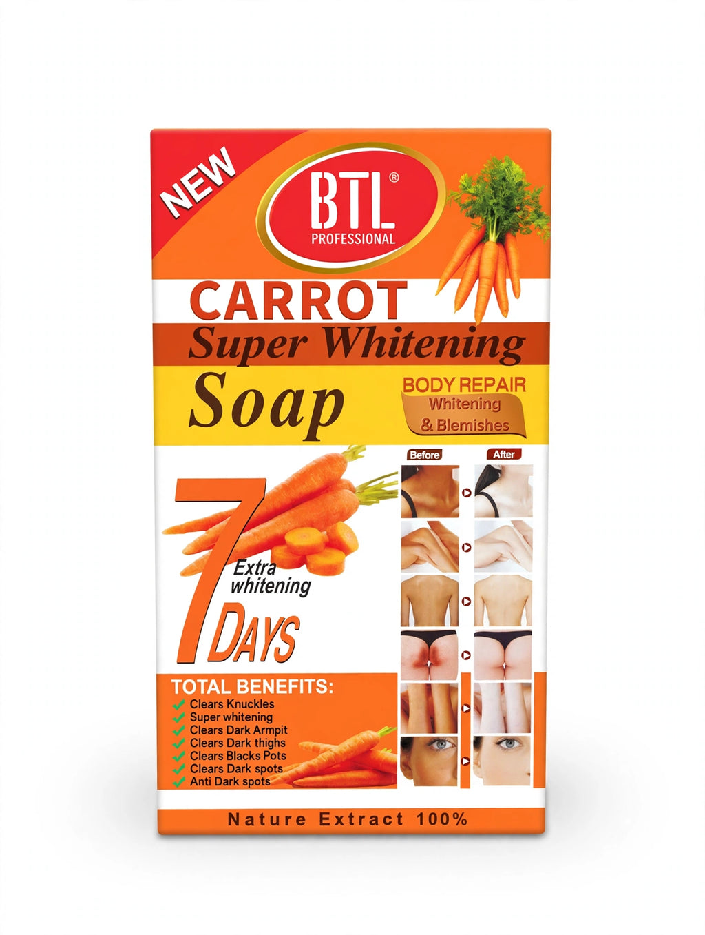 BTL Professional Carrot Super Whitening Soap