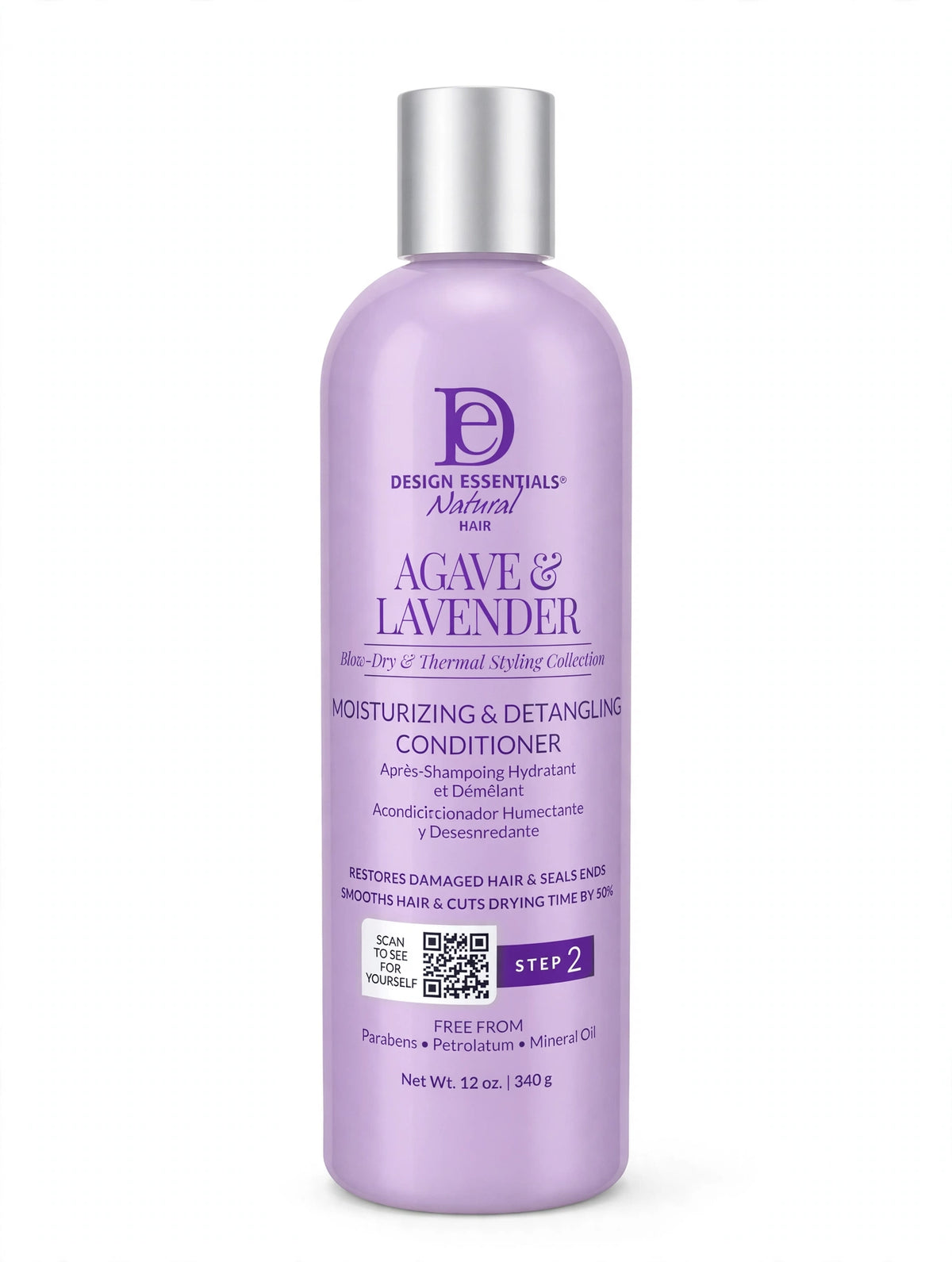 Design Essentials Agave & Lavender Moisturizing & Detangling Conditioner 12oz